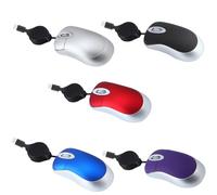 Souris Filaire Mini Type-c avec câble rétractable Petite Souris de Voyage Souris Optique de Voyage 1000DPI Souris Filaire Portable et silencieuse pour PC Desktop Notebook Accessoires (Argent)