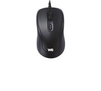Souris filaire optique WE 1600DPI ,ambidextre, connexion USB, longueur câble 1.5m, grande taille 112*63*32.5mm, noir