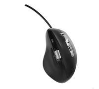 T'nB Souris filaire INFINITEPRO – USB-A/USB-C, double molette débrayée + latérale, Plug & Play, Noir