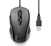 Souris Filaire Usb: 6400 Dpi Souris Avec Fil 6 Boutons Souris Suivi Optique, Souris Gaming Pour Ordinateur Portable Pc/Mac/Bureau - Gris