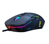 souris filaire USB de surf, 6400dpi, 7 touches réglables, noire, pour ordinateur portable et de bureau