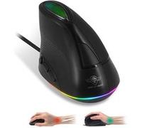 Souris filaire verticale pour gamer ELITE-M60V - rétro éclairée RGB - 6500 DPI
