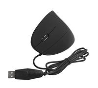 Souris Filaire Verticale USB Gaucher, 800/1200/1600 3 Niveaux DPI Souris de Jeu Optique Gauche, Souris D'ordinateur Verticale de Conception Ergonomique de Jeu(Noir)