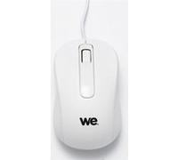 WE Souris filaire 1200 DPI USB ambidextre ultra-légère câble 1,5 m Compatible avec PC/Mac Blanc