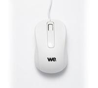 WE Souris filaire 1200 DPI USB ambidextre ultra-légère câble 1,5 m Compatible avec PC/Mac Blanc