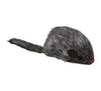 Trixie Jouet pour chat Souris remuante à remonter en peluche avec herbe à chat stimulant le jeu gris