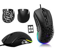 Souris G-Pro Gaming Wired Gaming Mouse, jusqu'à 12 000 souris de jeu DPI, O-model RVB Mouse Gaming, 7 boutons programmables, Honeycomb Shell Optical Super Light RVB Gamer MICE MAISE - Black