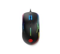 Ozone Souris Gaming Neon X50 -OZNEONX50- Souris de Pointe, Capteur Optique Pixart PMW3327, ARGB, 6200 dpi, Boutons programmables, Ambidextre, Ergonomique, Noir