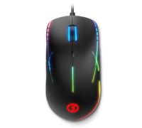 Ozone Souris Gaming Neon X50 -OZNEONX50- Souris de Pointe, Capteur Optique Pixart PMW3327, ARGB, 6200 dpi, Boutons programmables, Ambidextre, Ergonomique, Noir