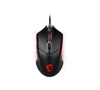 MSI Souris gaming Clutch GM08 – 3200 DPI, symétrique, switches 10M+ clics, 6 boutons, filaire