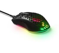 SteelSeries Aerox 3 - Souris gaming RGB perforée - Conception étanche ultralégère - Capteur optique TrueMove Core 8 500 DPI - Onyx