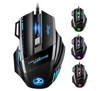 Souris Gamer LED Optique 5500 DPI VicTsing Zelotes Souris de Jeu 7 Boutons Souris Gaming Filaire Profesionnel Gaming Mouse USB de Ha
