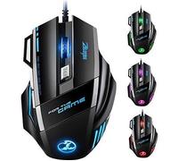 Souris Gamer LED Optique 5500 DPI VicTsing Zelotes Souris de Jeu 7 Boutons Souris Gaming Filaire Profesionnel Gaming Mouse USB de Ha