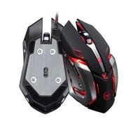 Souris Gamer Metal pour PC MAC Avec Fil USB LED Gaming Universelle Filaire Capteur Optique 6 Boutons