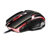 Souris Gamer Pc Filaire USB 3200 Dpi Ordinateur Lumière LED 6 Boutons Noir Rouge YONIS