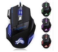 Shot Case - Souris Gamer pour Acer PC avec Fil USB LED Filaire Ordinateur Gaming Universelle Capteur Optique 6 Boutons