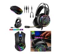 SOURIS GAMER SANS FIL 2.4GHZ 6 BOUTONS 4800dpi + Casque SPIRIT OF GAMER PRO H7 SWITCH XBOX PS5 Multi plateformes