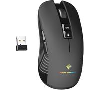 Souris Gamer sans Fil rechargeable ¿ Capteur optique ultra précis ¿ DPI réglable entre 800 et 4800 DPI, RGB, 1 animation LED, 7 boutons, autonomie entre 21 et 49 jours