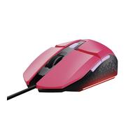 Trust Gaming GXT 109P Felox Souris Gamer avec 6 Boutons Programmables, Éclairage LED Multicolore, 200-6400 DPI, Câble USB 150 cm, Souris Gaming Filaire pour PC, Ordinateur Portable - Rose