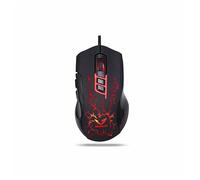 WE Gamium Souris Gamer 3200 DPI, Tir X2 8 Boutons, Plug & Play Rétro Eclairage Toucher Doux Câble Nylon Tressé 1.5M