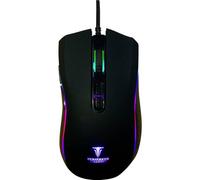 Berserker Gaming S2 Souris de gaming USB optique noir 7 Boutons 800 dpi, 1600 dpi, 2400 dpi, 3200 dpi, 4800 dpi, 6400 dpi éclairé