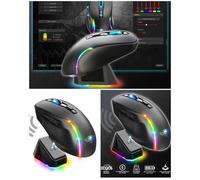 Souris Gaming - ELITE - M50 - 8000 DPI - 6 Boutons - RGB Rechargeable avec Station de Charge