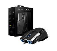 Souris Gaming EVGA X17 Ambidextre Optique 16000 DPI USB Type-A, 10 Boutons, 8000 Hz, Accélération 50G, Processeur Arm Cortex-M33, Noir