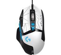 Logitech G502 Hero K/DA Souris Gaming Filaire Haute Performance - Capteur Hero 25K, LIGHTSYNC RVB, Poids Ajustables, 11 Boutons Programmables, Équipement Officiel de League of Legends - Blanc