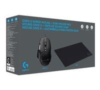 Logitech Souris gamer filaire G502X noir + tapis G240