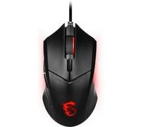 MSI CLUTCH GM08 Souris Gaming - Capteur Optique 3200 DPI, Symétrique, Switches 10M+ Clics, 6 Boutons, poids réglable - Filaire