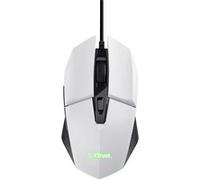 Trust Gaming GXT 109W Felox Souris Gamer Filaire - 6 Boutons Programmables, 200-6400 DPI, Éclairage LED, Câble USB 150 cm - Blanc