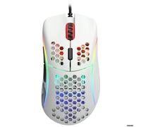 Glorious Gaming Model D Souris de Jeu Filaire - 68 g en nid d’Abeille, RGB, capteur Pixart 3360, switches Omron, Pieds en PTFE, 6 Boutons - Blanc Mat