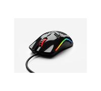Glorious Gaming Model O Souris de jeu filaire - 67 g, design super léger en nid d’abeille, RGB, Capteur Pixart 3360, Switches Omron, Ambidextre - Noir brillant