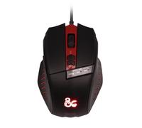 Konix Interactive Souris Gaming Dungeons & Dragons G - Filaire 6 boutons USB 1,8 m Noir/Rouge