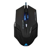 THE G-LAB - Kult 80 Souris Gaming Professionnel | 6-Boutons | USB | Revêtement Soft-touch | 2400 dpi | Rétroéclairage 6-Couleurs | Compatible avec Windows & Mac | Accessoires Gaming