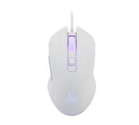The G-Lab - Kult Helium - Souris Gamer Blanche Filaire USB - Capteur Optique 800 à 6400 DPI, Rétroéclairage 7 Couleurs, 6 Boutons - Souris Gaming Blanche Ultra réactive - Compatible PC/PS4/PS5 - New