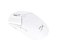 Souris Gaming Sans Fil HP HyperX Pulsefire Haste 2 (Blanc) - 26000 DPI, 6 Boutons, 60g, PTFE, 100M Clics, 650 IPS, 1000Hz, Bluetooth 5.0 & 2.4GHz