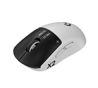 Logitech G Pro X2 SUPERSTRIKE, Souris Gaming sans Fil Lightspeed, Performance Ultra-Rapide, Ultra-légère (61 g), Retour haptique de clic Personnalisable, Chargement USB-C, pour PC/Mac - Blanc