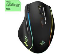 Nova Gaming Souris gaming PERSEE – Sans fil RGB programmable, DPI réglable 10000, Rechargeable Noir