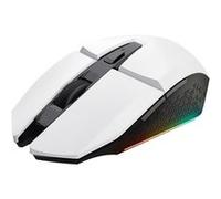 Trust – Souris gaming sans fil rétroéclairée GXT 110 Felox – Rechargeable 800–4800 DPI – Blanc