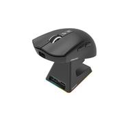 Souris gaming sans fil Vanguard Noir + Dock + écran LED