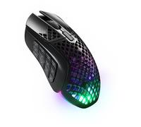 SteelSeries Souris Aerox 9 Wireless - MMO sans fil perforée ultra-légère RGB 18 boutons 18K DPI