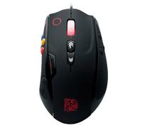 Souris Gaming Tt eSPORTS MO-VLS-WDLOBK-01 USB Type-A Laser 8200 DPI 14 Boutons Programmables Droitier Noir avec Molette et 1.8m de câble