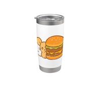 Souris géante Burger Cartoon Gobelet isotherme en acier inoxydable double paroi