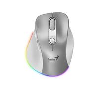 Souris Genius sans fil Bluetooth rechargeable Mini Ergo 9000S Pro argent