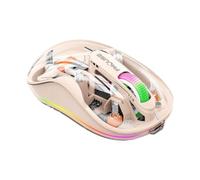 Souris haut de gamme Bluetooth cadeau lampe LED souris bureau 2400dpi Tri-mode F0M6 Type-c Intelligence Mute