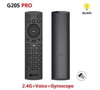Souris Intelligente Sans Fil G20bts Plus G20s Pro, 2.4 Ghz, Gyroscope D'Apprentissage Ir, Télécommande Rétroéclairée Pour Android Tv Box
