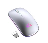 Souris Intelligente, Souris Lumineuse Sans Fil Rechargeable, Souris Sans Fil Silencieuse, Souris Ergonomique Sans Fil pour Ordinateur Portable, Souris Silencieuse avec Rétro-éclairé Sans Fils,