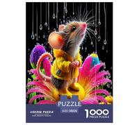 Souris Jigsaw Puzzles Puzzles for Adults Kids. 1000 Pieces Animaux de Dessin animé Great Gifts Challenge Toy EduLe chational Games Home Decoration for EduLe chational Games Gifts 38x26cm/1000pcs