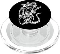 Souris jouant de la guitare animal guitariste drôle rock musicien PopSockets PopGrip pour MagSafe
